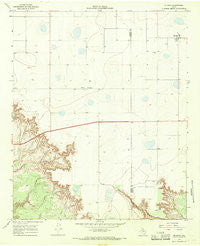 McAdoo Texas Historical topographic map, 1:24000 scale, 7.5 X 7.5 Minute, Year 1966