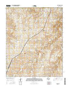 McBride Texas Current topographic map, 1:24000 scale, 7.5 X 7.5 Minute, Year 2016