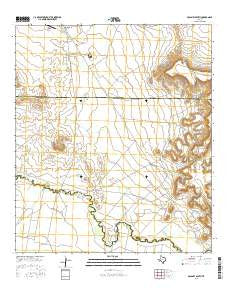 McCamey South Texas Current topographic map, 1:24000 scale, 7.5 X 7.5 Minute, Year 2016