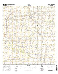 McCampbell Ranch Texas Current topographic map, 1:24000 scale, 7.5 X 7.5 Minute, Year 2016