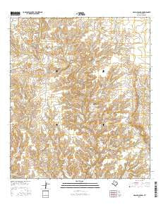 McClain Canyon Texas Current topographic map, 1:24000 scale, 7.5 X 7.5 Minute, Year 2016
