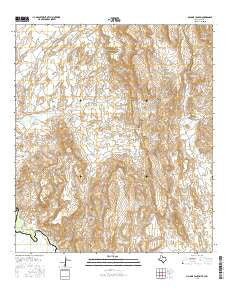 McComb Canyon Texas Current topographic map, 1:24000 scale, 7.5 X 7.5 Minute, Year 2016