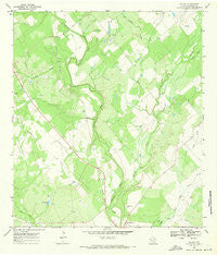 McCoy Texas Historical topographic map, 1:24000 scale, 7.5 X 7.5 Minute, Year 1968