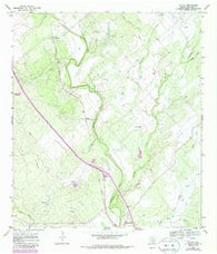McCoy Texas Historical topographic map, 1:24000 scale, 7.5 X 7.5 Minute, Year 1968
