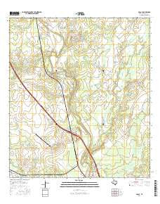 McCoy Texas Current topographic map, 1:24000 scale, 7.5 X 7.5 Minute, Year 2016