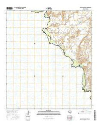 McCutchen Ranch Texas Current topographic map, 1:24000 scale, 7.5 X 7.5 Minute, Year 2016