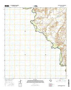 McCutchen Ranch Texas Current topographic map, 1:24000 scale, 7.5 X 7.5 Minute, Year 2016