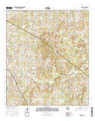 McDade Texas Current topographic map, 1:24000 scale, 7.5 X 7.5 Minute, Year 2016
