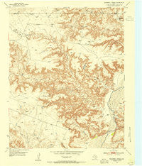 McDowell Creek Texas Historical topographic map, 1:24000 scale, 7.5 X 7.5 Minute, Year 1953