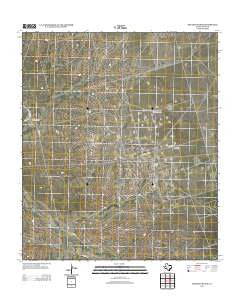 McElroy Ranch Texas Historical topographic map, 1:24000 scale, 7.5 X 7.5 Minute, Year 2012