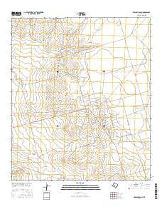 McElroy Ranch Texas Current topographic map, 1:24000 scale, 7.5 X 7.5 Minute, Year 2016