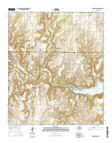 McEwen Draw Texas Current topographic map, 1:24000 scale, 7.5 X 7.5 Minute, Year 2016