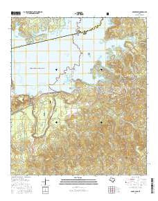 McGee Bend Texas Current topographic map, 1:24000 scale, 7.5 X 7.5 Minute, Year 2016
