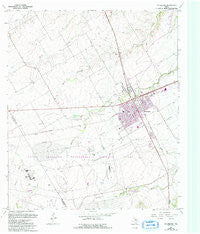McGregor Texas Historical topographic map, 1:24000 scale, 7.5 X 7.5 Minute, Year 1965