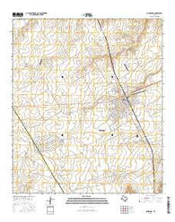 McGregor Texas Current topographic map, 1:24000 scale, 7.5 X 7.5 Minute, Year 2016