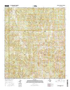 McKegan Draw NE Texas Current topographic map, 1:24000 scale, 7.5 X 7.5 Minute, Year 2016