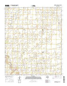 McKenzie Lake NW Texas Current topographic map, 1:24000 scale, 7.5 X 7.5 Minute, Year 2016