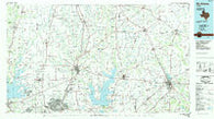 McKinney Texas Historical topographic map, 1:100000 scale, 30 X 60 Minute, Year 1985