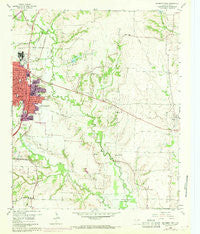 McKinney East Texas Historical topographic map, 1:24000 scale, 7.5 X 7.5 Minute, Year 1960