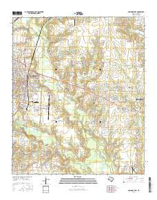 McKinney East Texas Current topographic map, 1:24000 scale, 7.5 X 7.5 Minute, Year 2016
