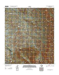 McKinney Springs Texas Historical topographic map, 1:24000 scale, 7.5 X 7.5 Minute, Year 2012