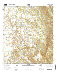 McKinney Springs Texas Current topographic map, 1:24000 scale, 7.5 X 7.5 Minute, Year 2016