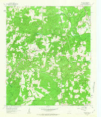 McLeod Texas Historical topographic map, 1:24000 scale, 7.5 X 7.5 Minute, Year 1962