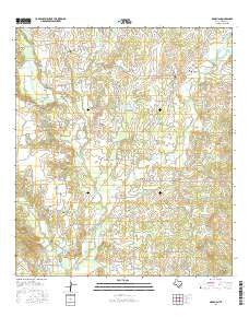 McMahan Texas Current topographic map, 1:24000 scale, 7.5 X 7.5 Minute, Year 2016
