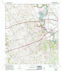 McQueeney Texas Historical topographic map, 1:24000 scale, 7.5 X 7.5 Minute, Year 1958