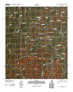 McWhorter Mountain Texas Historical topographic map, 1:24000 scale, 7.5 X 7.5 Minute, Year 2010