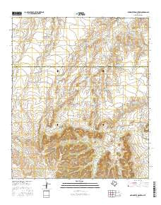 McWhorter Mountain Texas Current topographic map, 1:24000 scale, 7.5 X 7.5 Minute, Year 2016