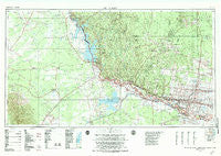 Mc Allen Texas Historical topographic map, 1:250000 scale, 1 X 2 Degree, Year 1983