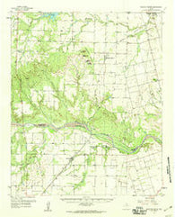 Medicine Mound Texas Historical topographic map, 1:62500 scale, 15 X 15 Minute, Year 1958