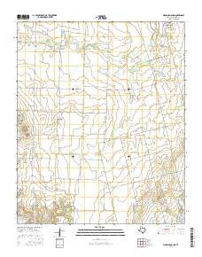 Medicine Mound Texas Current topographic map, 1:24000 scale, 7.5 X 7.5 Minute, Year 2016
