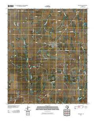 Megargel Texas Historical topographic map, 1:24000 scale, 7.5 X 7.5 Minute, Year 2010