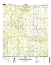 Melo Texas Current topographic map, 1:24000 scale, 7.5 X 7.5 Minute, Year 2016