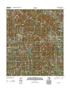 Melrose Texas Historical topographic map, 1:24000 scale, 7.5 X 7.5 Minute, Year 2013