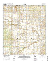 Melvin Texas Current topographic map, 1:24000 scale, 7.5 X 7.5 Minute, Year 2016