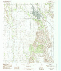 Memphis Texas Historical topographic map, 1:24000 scale, 7.5 X 7.5 Minute, Year 1985