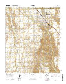 Memphis Texas Current topographic map, 1:24000 scale, 7.5 X 7.5 Minute, Year 2016