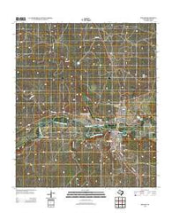 Menard Texas Historical topographic map, 1:24000 scale, 7.5 X 7.5 Minute, Year 2012