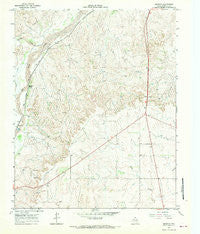 Mendota Texas Historical topographic map, 1:24000 scale, 7.5 X 7.5 Minute, Year 1967