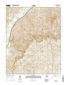 Mendota Texas Current topographic map, 1:24000 scale, 7.5 X 7.5 Minute, Year 2016