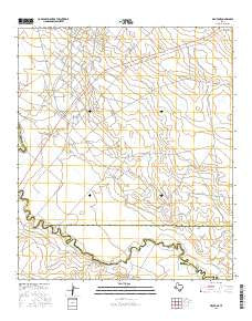 Mentone Texas Current topographic map, 1:24000 scale, 7.5 X 7.5 Minute, Year 2016