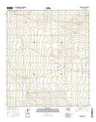 Mentone SW Texas Current topographic map, 1:24000 scale, 7.5 X 7.5 Minute, Year 2016