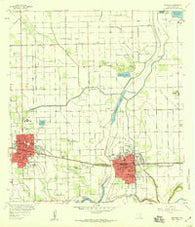 Mercedes Texas Historical topographic map, 1:24000 scale, 7.5 X 7.5 Minute, Year 1956