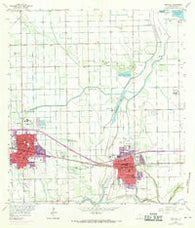 Mercedes Texas Historical topographic map, 1:24000 scale, 7.5 X 7.5 Minute, Year 1956