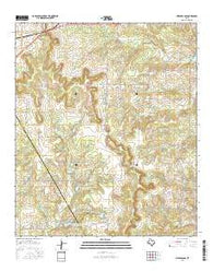 Mercers Gap Texas Current topographic map, 1:24000 scale, 7.5 X 7.5 Minute, Year 2016
