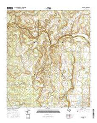 Mercury Texas Current topographic map, 1:24000 scale, 7.5 X 7.5 Minute, Year 2016