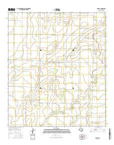 Mereta Texas Current topographic map, 1:24000 scale, 7.5 X 7.5 Minute, Year 2016